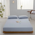 Axyaa Cotton Fitted Sheet - Solid Color, Anti-slip, Adjustable Mattress Cover