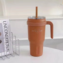 Axyaa Stainless Steel Insulated Tumbler with Handle and Straw - 1100ml