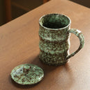 Axyaa Bamboo Ceramic Coffee Cup Large Capacity Drinking Mug