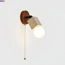 Axyaa White Glass Ball LED Wall Lights, Up Down Rotate Living Room Bedside Lamp