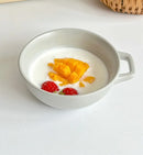 Axyaa 5-inch Ceramic Yogurt Dessert Fruit Bowl Bird's Nest Design