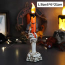 Axyaa Skeleton Ghost Hands LED Light Candle for Halloween Haunted Decor