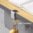 Stainless Steel Backpack Hooks for School and Office Desktop Organization by Axyaa