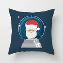 Axyaa Merry Santa Christmas Cushion Covers for Sofa, Bedroom, Car - Festive Pillow Cover