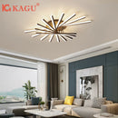 Axyaa LED Chandelier Ceiling Light: Modern, Minimalist, Dimmable for Living Room, Bedroom, Dining