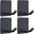 Axyaa Stainless Steel Adhesive Towel Hook: Heavy Duty Silver Sticky Hanger