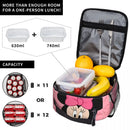 Axyaa Minnie Mouse Lunch Bag: Insulated Food Storage Cooler Box for Picnic