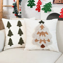 Nordic Circle Tufted Tree Pillowcase - Axyaa Brand