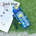 Axyaa Kids Animal Straw Cup - 600ML Plastic Water Bottle