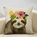 Axyaa Nordic Animal Cushion Cover 45x45cm Linen Pillowcase