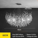 Axyaa Crystal Branch Chandelier Ceiling Pendant for Living Dining Bedroom Lighting