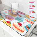 Axyaa Watercolor Cake Cookies Drying Mat for Kitchen Counter Tableware
