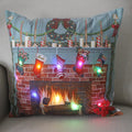 Axyaa LED Christmas Pillow Cover for Festive Holiday Decor