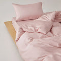 Axyaa Soft Lyocell Queen Bedding Set with Sheets, Natural Plant Fiber Quilt Cover