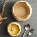 Axyaa Ceramic Eggshell Bowl Set - Ideal for Desserts, Steamed Eggs, Oats, Soups, and Snacks.