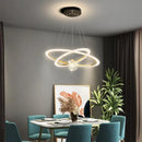 Axyaa Modern Circle Ring Chandelier Pendant Light for Living Room and Bedroom