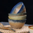 Axyaa Retro Hotel Ceramic Rice Bowl, High-Value Tableware Soup Bowl