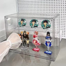 Axyaa Clear Figure Display Cabinet for Dolls, Badges, and Toys