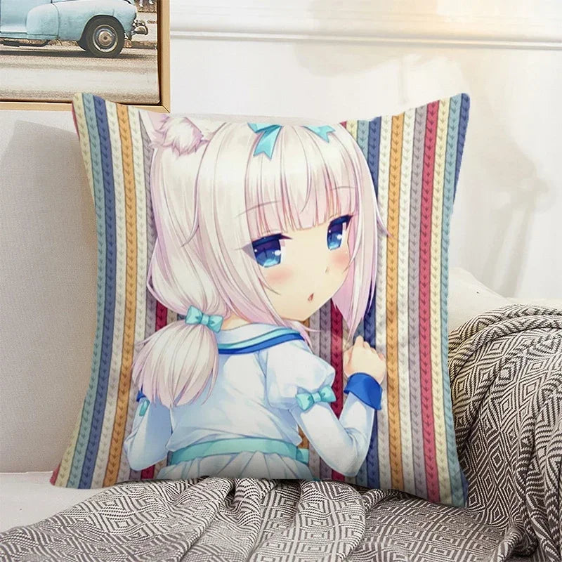 Axyaa 45x45 Cushion Cover - Decorative Pillowcase for Home, Car, and Bed Decor