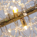 Axyaa Dandelion Gold Crystal Chandelier for Living Room, Dining, Bedroom