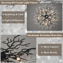 Axyaa Crystal Chandelier: Luxurious French Branch Lamp for Light Luxury Living Room