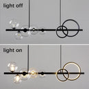 Axyaa Glass Ball LED Pendant Light for Kitchen Dining Table - Retro Design