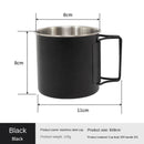 Axyaa Stainless Steel Camping Cup for Outdoors - Lightweight & Foldable Handle