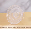 Axyaa Buddha Fruit Tray | Household Red Offering Tray | Flat Bottom Tribute Tray