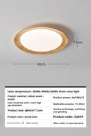 Axyaa Wood Grain LED Ceiling Light for Home Decor