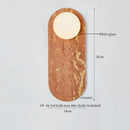 Axyaa Patterned Ceramic LED Wall Lamps - Mid Century Modern Living Room Fixtures