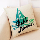 Axyaa Summer Linen Pillowcase for Home and Office Decoration