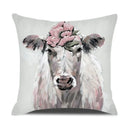 Axyaa Cartoon Animals Portrait Cushion Cover 45x45cm