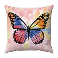 Axyaa Butterfly Print Cushion Cover 45x45cm - Farmhouse Stylish Home Decor Pillow Cover