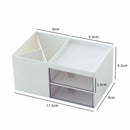 Axyaa Desktop Organizer Pen Holder Storage Box with Transparent Drawer