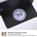 Axyaa Modern LED Wall Lamp with Wireless Charging and USB Interface