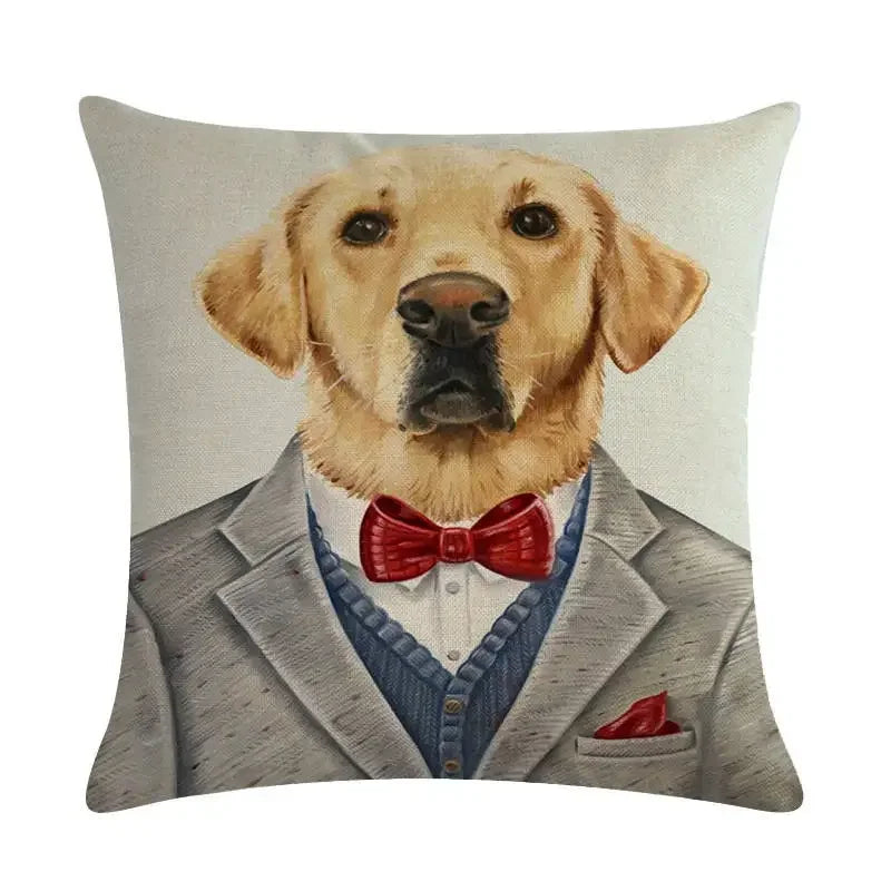 Axyaa Animal Body Pillow Case Linen Seat Cover for Home or Office Decor 45*45cm