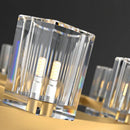 Axyaa Crystal Chandelier: Modern Decorative Lighting for Living and Dining Room