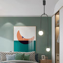 Axyaa Luxury Glass Ball LED Pendant Light for Living Room & Bedroom