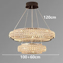 Axyaa Luxury Crystal Chandelier Pendant Light for Living Room Dining Room Ceiling