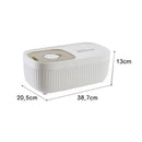 Axyaa Kitchen Plastic Rice Bucket Grains Jars - Moisture-Proof Food Container Organizers