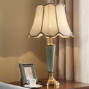 Axyaa Ceramic Table Lamp: Contemporary American Style for Living Room, Bedroom, Hotel Decor
