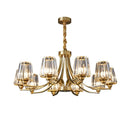 Axyaa Luxe Gold LED Pendant Chandelier for Home Decor Lighting