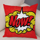 Axyaa Letters Print POP ART Pillowcase - Home Decor Cushion Cover