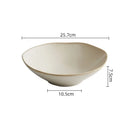 Axyaa Ceramic Irregular Edge Bowl Set - Creative Specialty Tableware