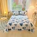 Axyaa Small Fresh Jet Cotton Sheet Single: Ideal for Student Dorms