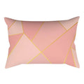 Axyaa Pink Geometric Stripes Pillow Cover for Home Decor and Living Room