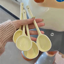 Axyaa Ceramic Kawaii Soup Spoon with Long Handle - Hand Painted Dessert Spoon