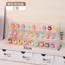 Axyaa Mini Food Toy Display Shelf Acrylic Storage Box Transparent Organizer