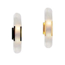 Axyaa Marble Chandelier: Modern Suspended Linear Alabaster design for Elegant Lighting
