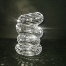 Axyaa Disco Ball Vase Flower Planter Sculpture Table Decor Unique Housewarming Gift